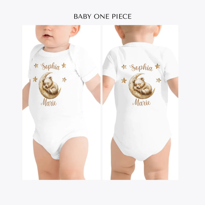 Brown-Teddy-Bear-Sleeping-on-Moon-custom-baby-one-piece-artfulane