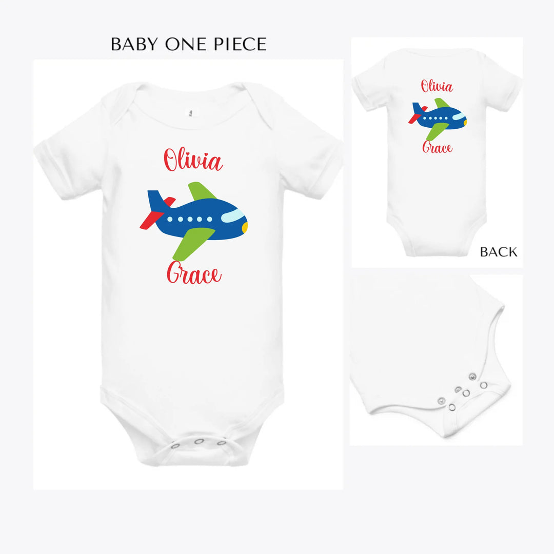 Bright-Colored-Airplanes-custom-baby-onesie-artfulane