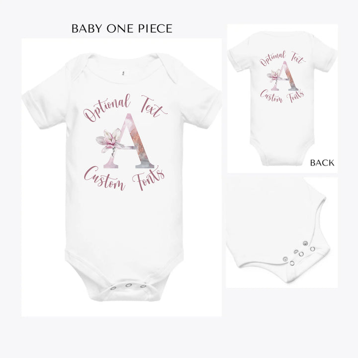Elegant-Watercolor-Letter-Initial-custom-baby-onesie-artfulane