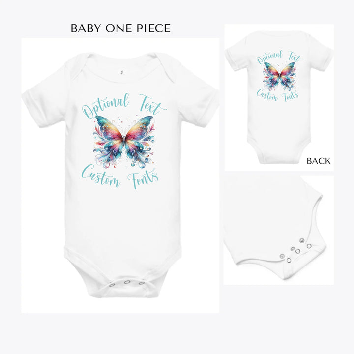 Beautiful-Butterflies-custom-baby-onesie-artfulane