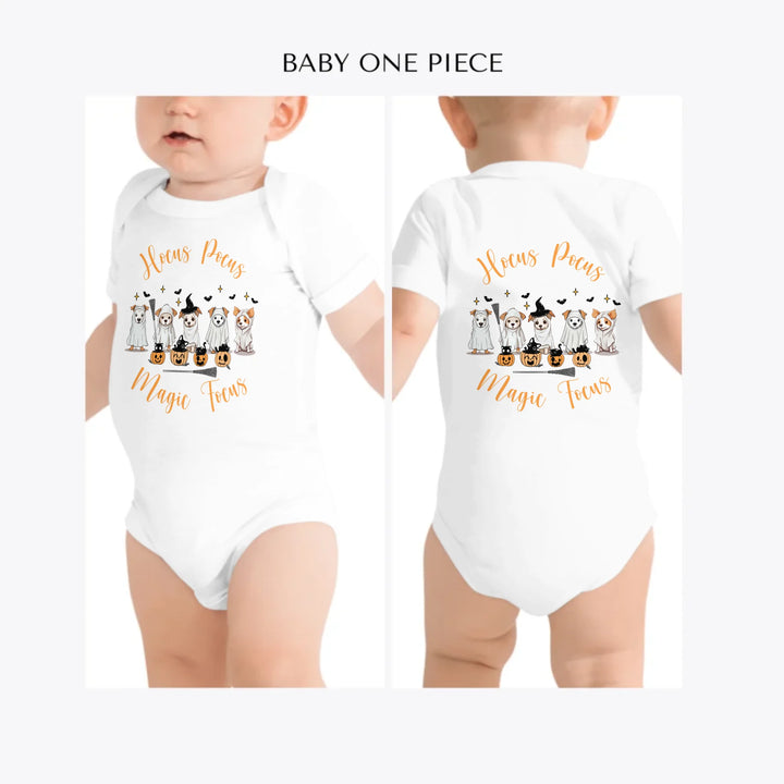 Cute-Retro-Halloween-Ghost-Dogs-custom-baby-one-piece-artfulane