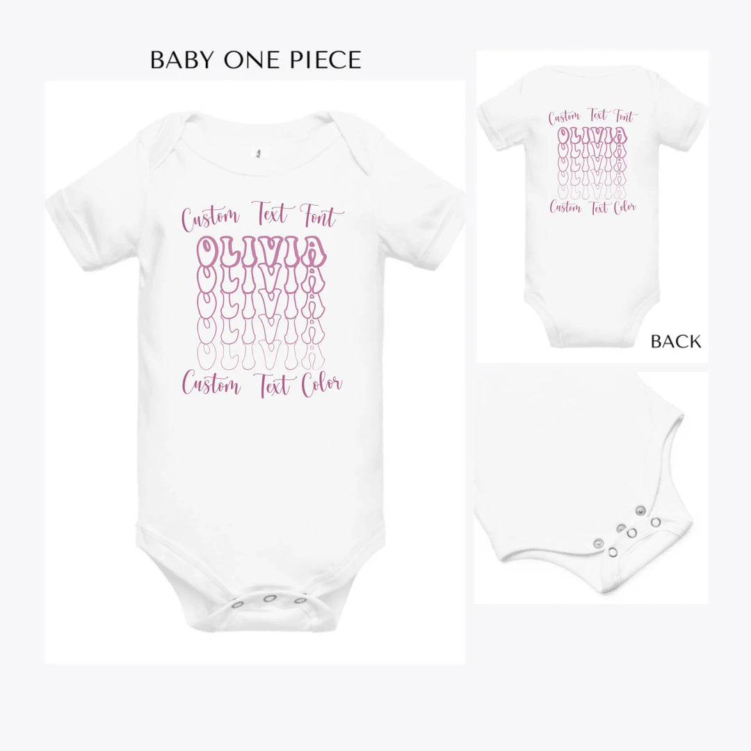 Stacked-Retro-Text-custom-baby-onesie-artfulane
