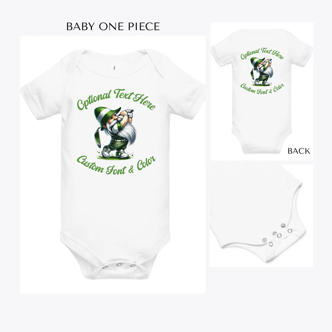 Golf-Gnomes-custom-baby-onesie-artfulane