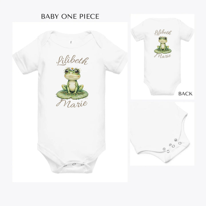 Spring-Frog-custom-baby-onesie-artfulane