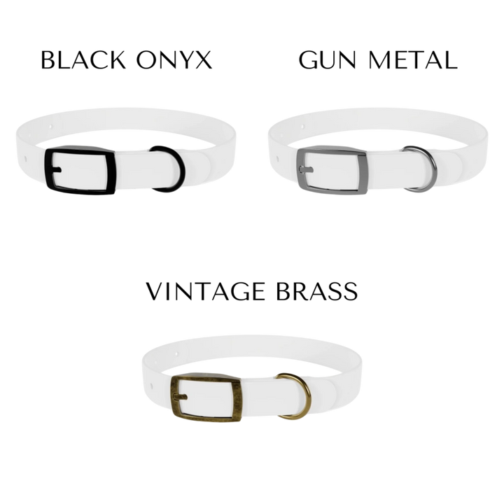 FINISHES-Personalized pet collar with two custom text lines and playful pattern; available in 10 colorful designs for dogs or cats-ARTFULANE