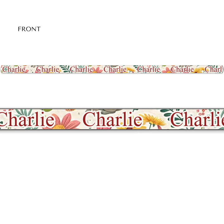 Personalized pet leash with custom text and playful pattern; available in 10 colorful designs for dogs or cats-ARTFULANE