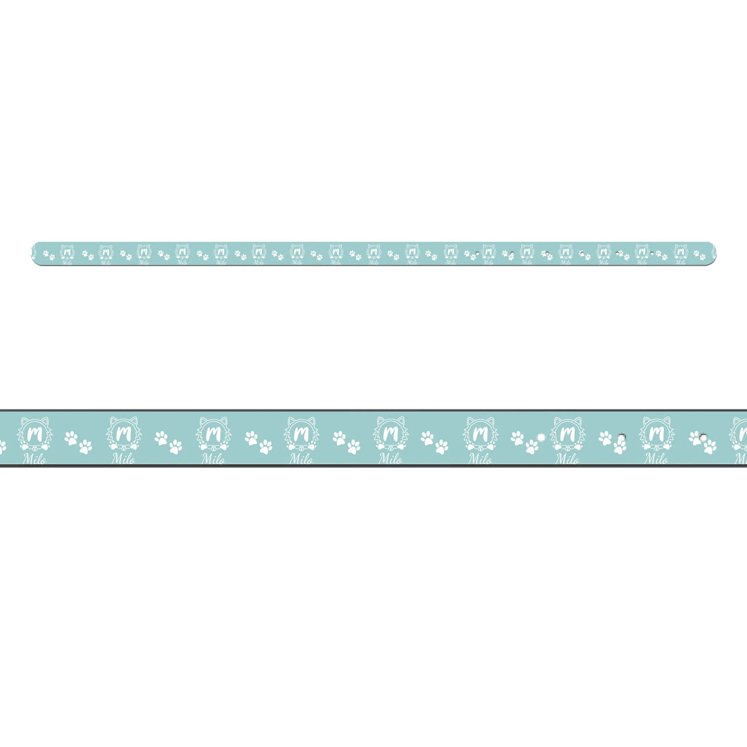 Personalized Monogram Name pet collar with custom text. Available in different monogram styles in any color for dogs or cats-ARTFULANE