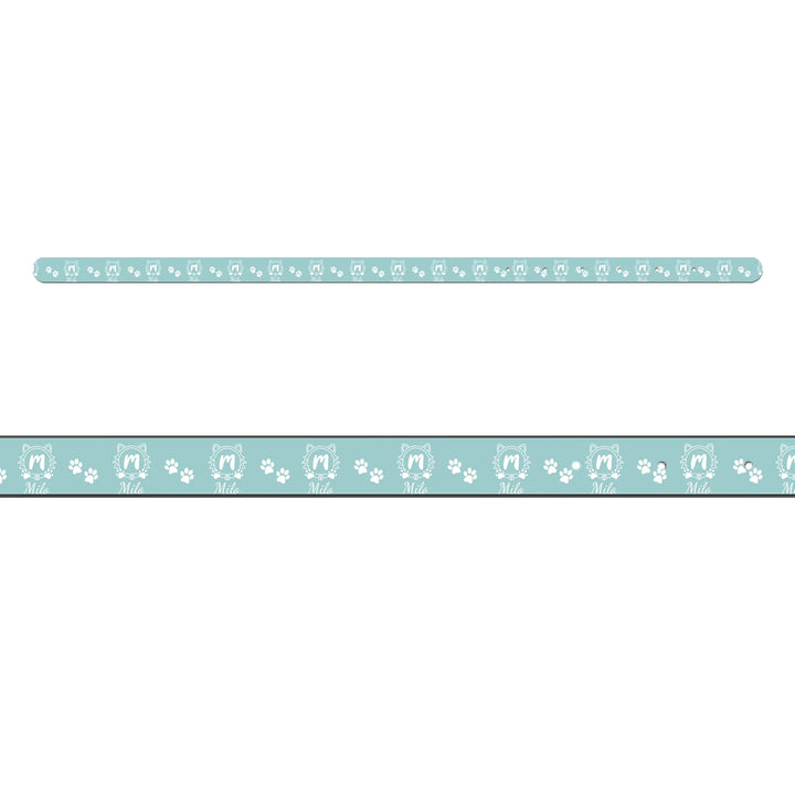 Personalized Monogram Name pet collar with custom text. Available in different monogram styles in any color for dogs or cats-ARTFULANE