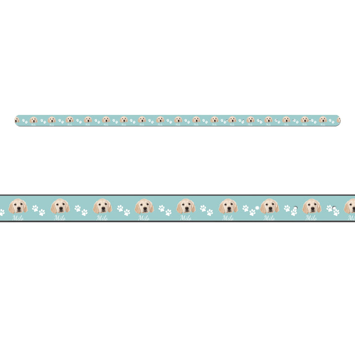 Personalized Photo pet collar with custom text like a name. Available in different in any color for dogs or cats-ARTFULANE