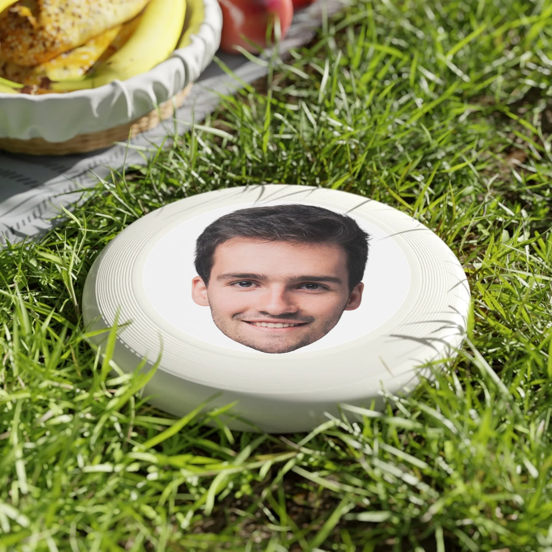 Custom personalized Photo face cutout Frisbee featuring uploaded photo, name, and matching design in any color — premium gift for sport lovers by ARTFULANE