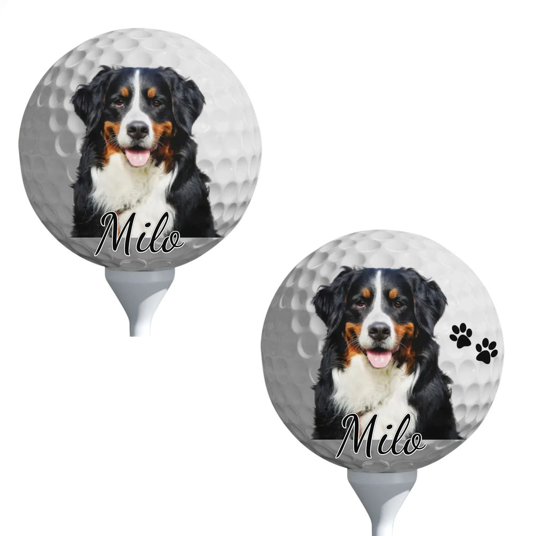 Custom personalized Golf Ball featuring uploaded photo, name, and matching design in any color — premium gift for golf lovers by ARTFULANE