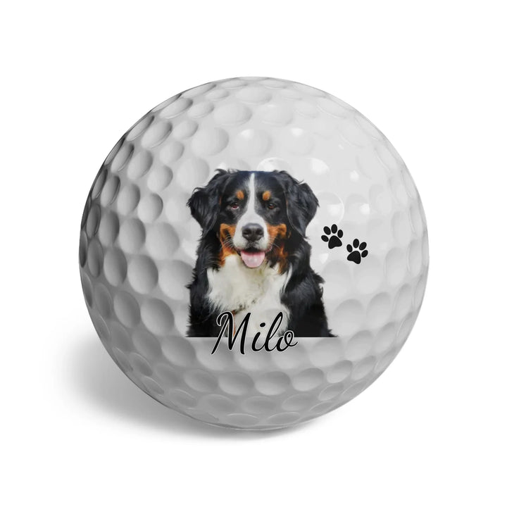 Custom personalized Golf Ball featuring uploaded photo, name, and matching design in any color — premium gift for golf lovers by ARTFULANE