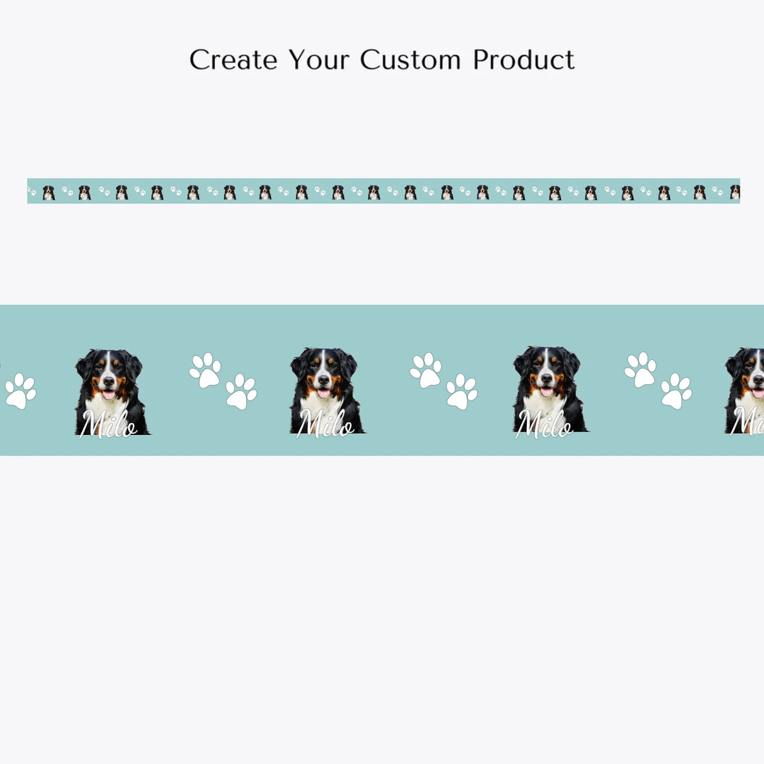 Create Your Custom Product - Personalized Photo pet collar with custom text like a name. Available in any color for dogs or cats-ARTFULANE
