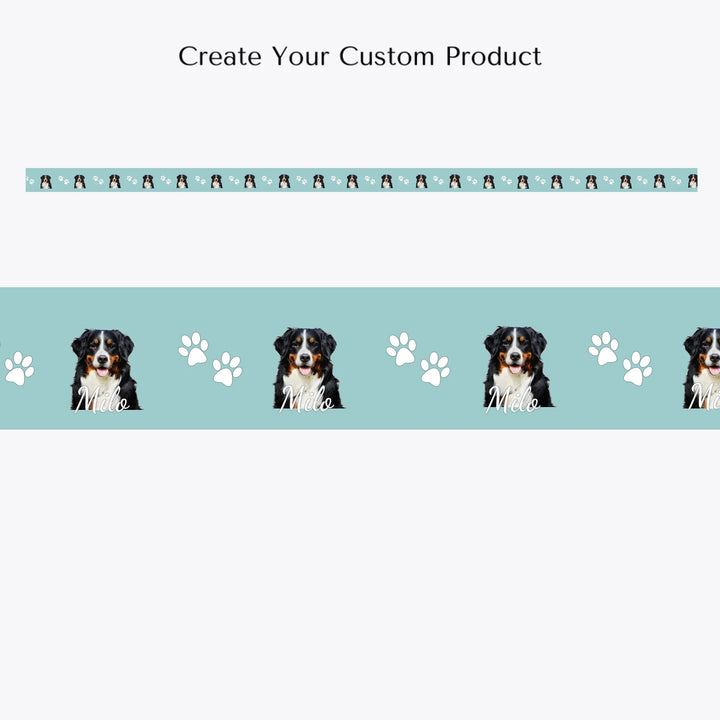 Create Your Custom Product - Personalized Photo pet collar with custom text like a name. Available in any color for dogs or cats-ARTFULANE