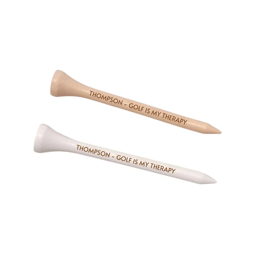 Custom personalized Wooden Golf Tee featuring engraved text — premium gift for golf lovers by ARTFULANE
