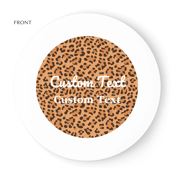 Custom animal print frisbee featuring bold leopard, zebra, tiger patterns, and more — personalized sports gear for athletes and sport lovers by ARTFULANE.