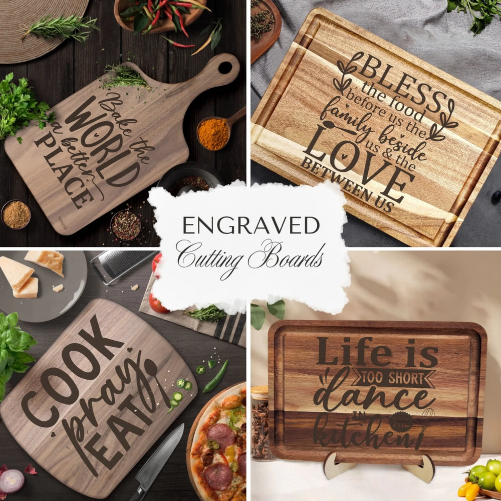Engraved Kitchen Quotes Wooden Cutting Boards - ARTFULANE