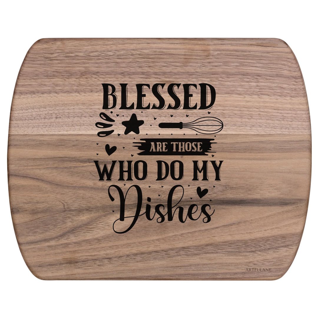 Walnut Hardwood Oval Cutting Board - ARTFULANE