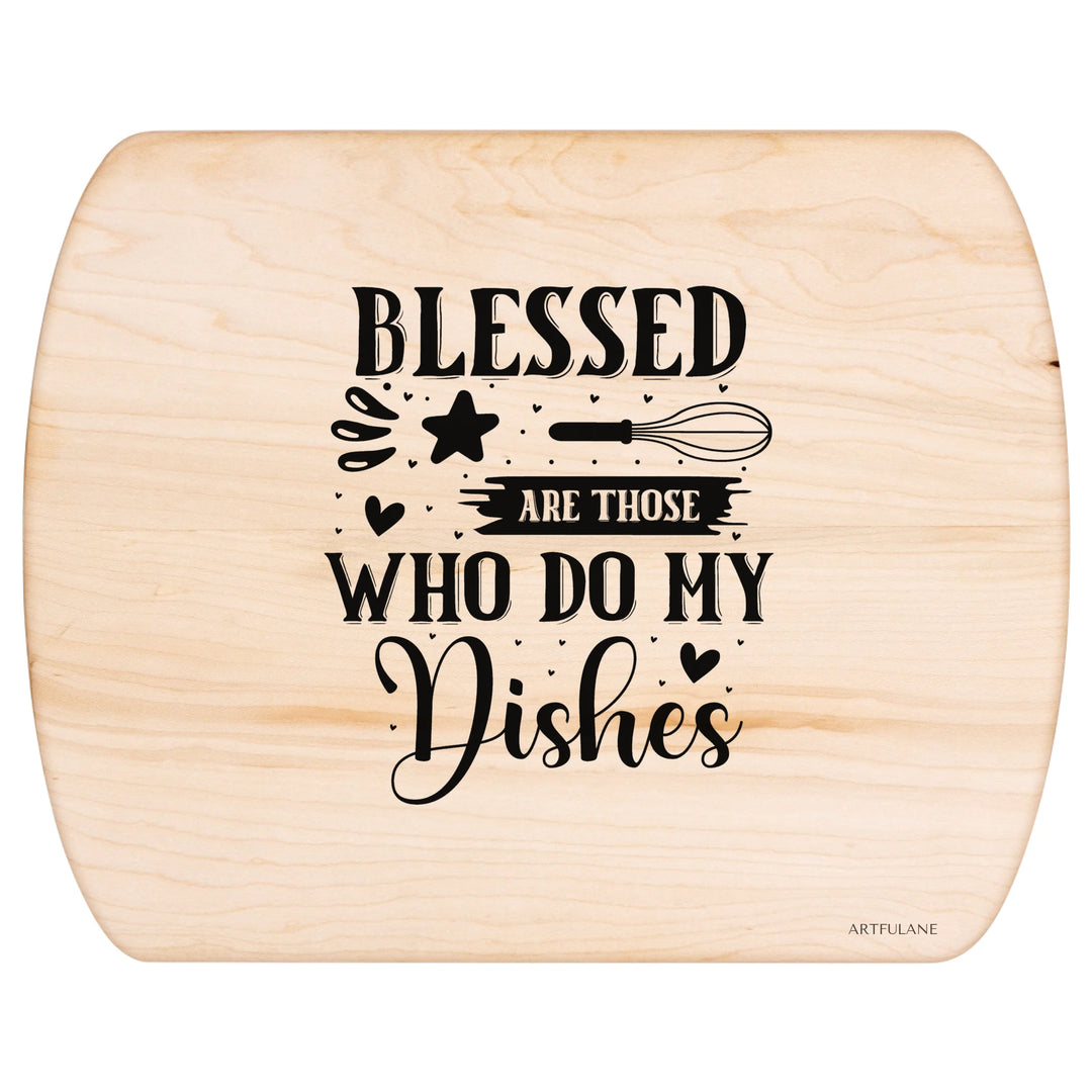 Maple Hardwood Oval Cutting Board - ARTFULANE