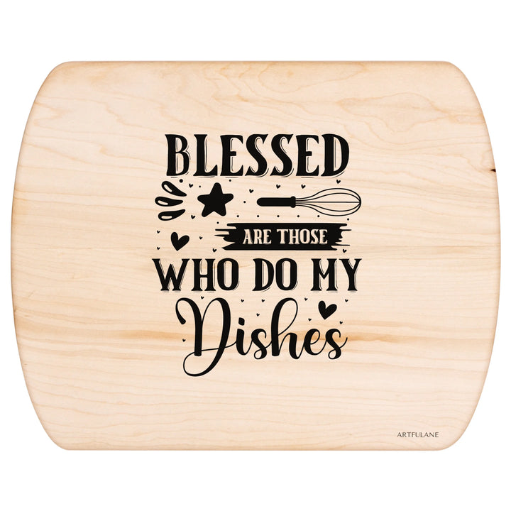 Maple Hardwood Oval Cutting Board - ARTFULANE