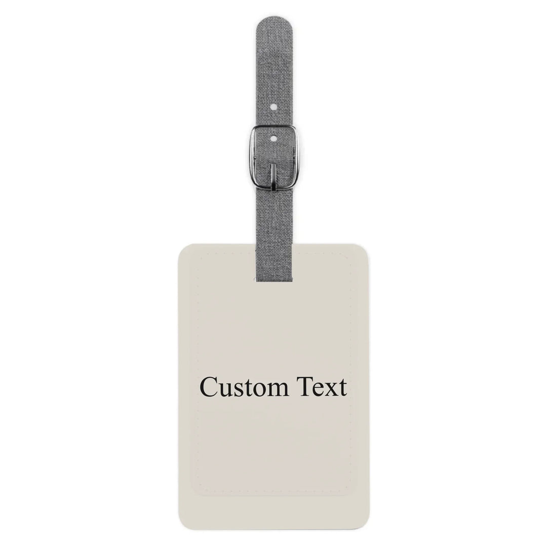 Saffiano Luggage Tag Front-Custom background color and text-ARTFULANE