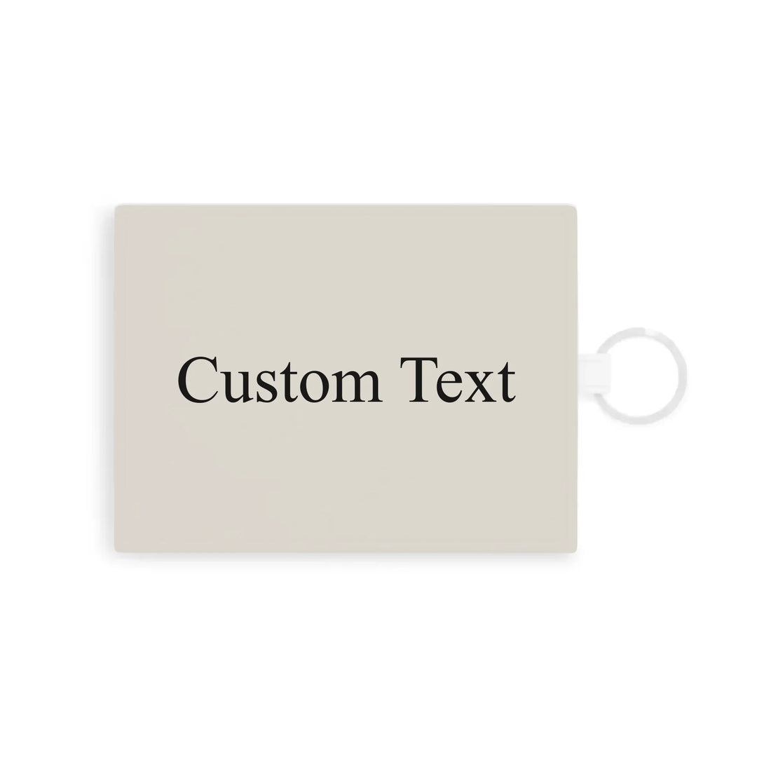 Saffiano Leather Card Holder Front-Custom background color and text-ARTFULANE