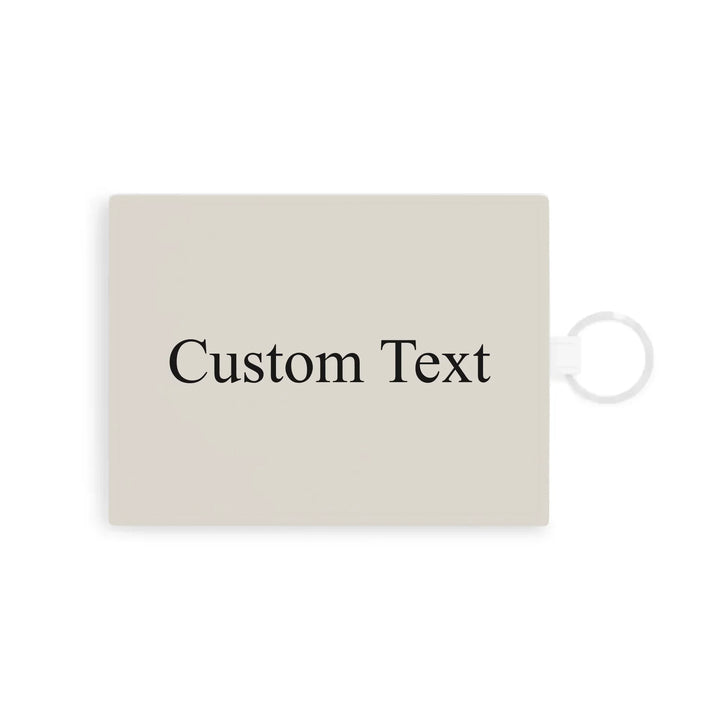 Saffiano Leather Card Holder Front-Custom background color and text-ARTFULANE