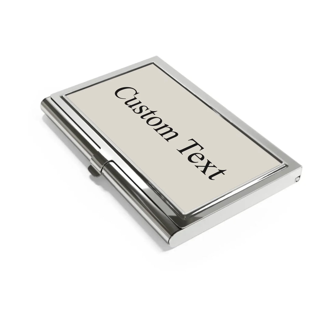 Business card holder side-Custom background color and text-ARTFULANE