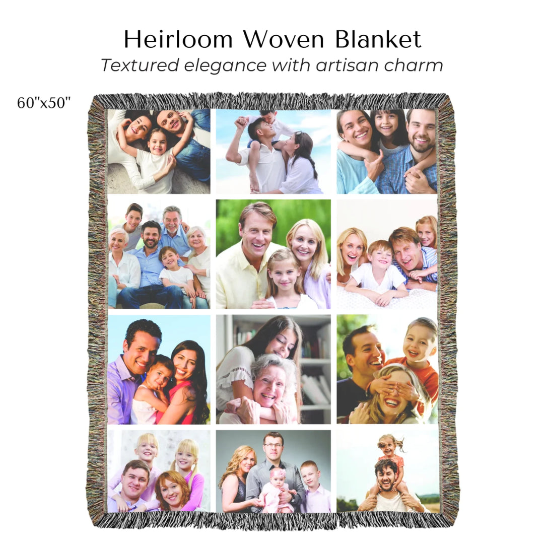 Heirloom Woven Blanket 60"X50"-ARTFULANE