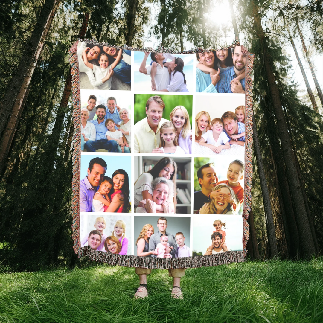 Heirloom Woven Blanket In Nature-ARTFULANE