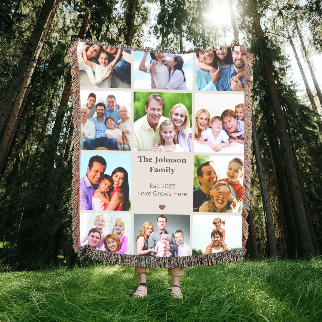 Heirloom Woven Blanket In Nature-ARTFULANE