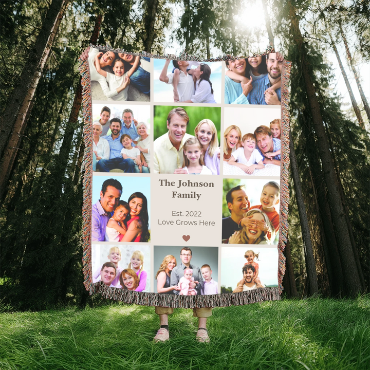 Heirloom Woven Blanket In Nature-ARTFULANE