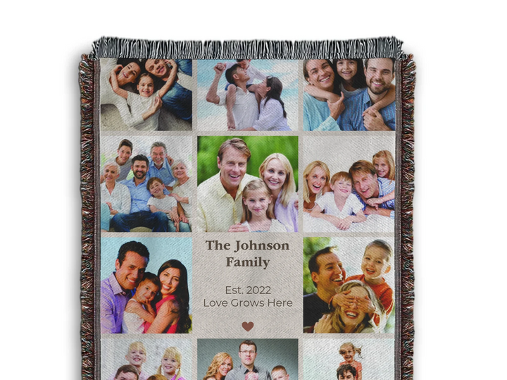 Heirloom Woven Blanket Closeup Texture-ARTFULANE