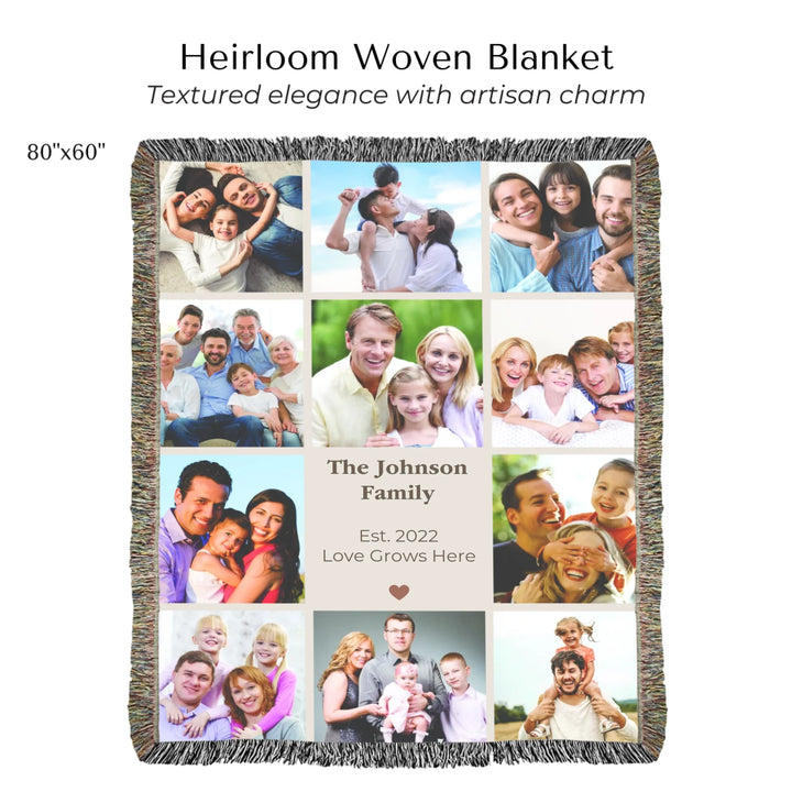 Heirloom Woven Blanket 80"x60"-ARTFULANE
