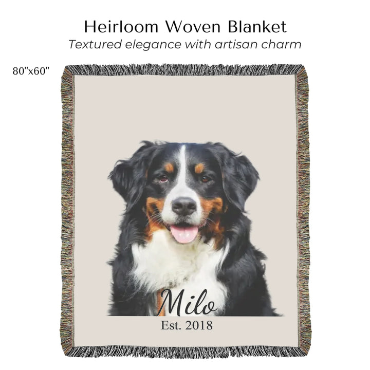 Heirloom Woven Blanket 80"x60"-ARTFULANE