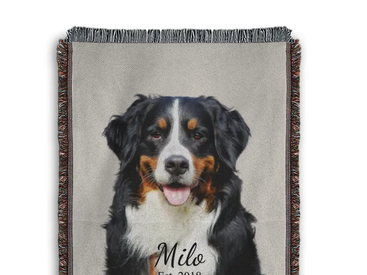 Heirloom Woven Blanket Closeup Texture-ARTFULANE