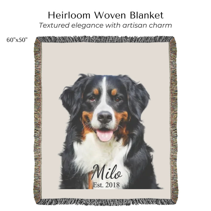 Heirloom Woven Blanket 60"X50"-ARTFULANE