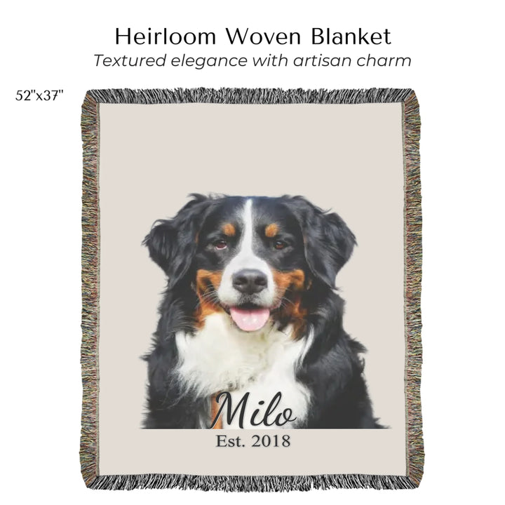 Heirloom Woven Blanket 52"x37"-ARTFULANE