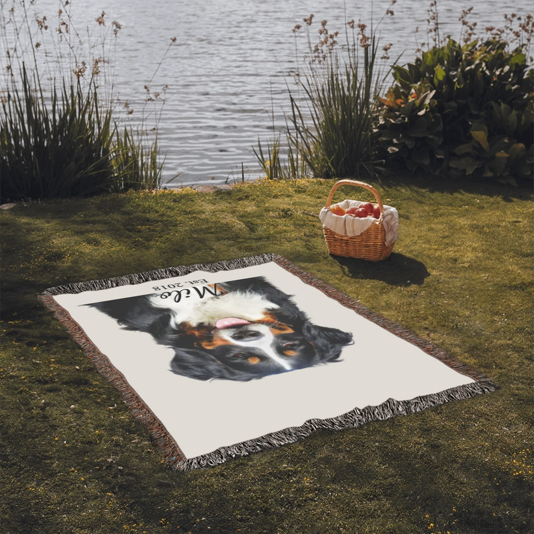 Heirloom Woven Blanket On Grass-ARTFULANE