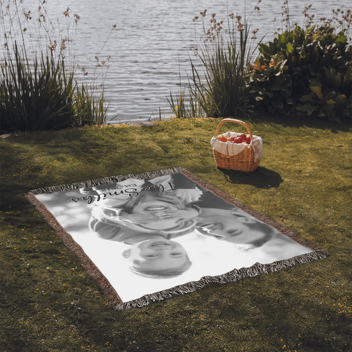 Heirloom Woven Blanket On Grass-ARTFULANE