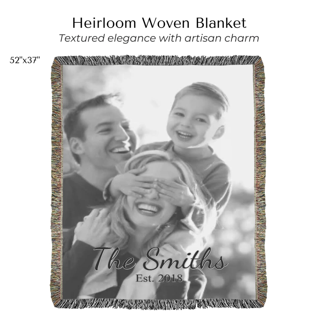 Heirloom Woven Blanket 52"x37"-ARTFULANE