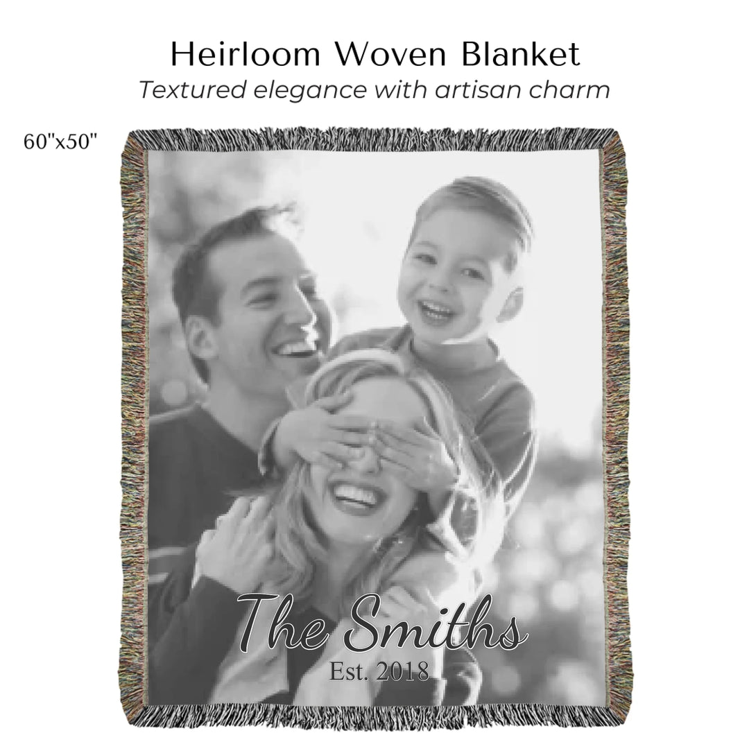 Heirloom Woven Blanket 60"X50"-ARTFULANE