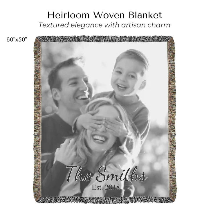 Heirloom Woven Blanket 60"X50"-ARTFULANE