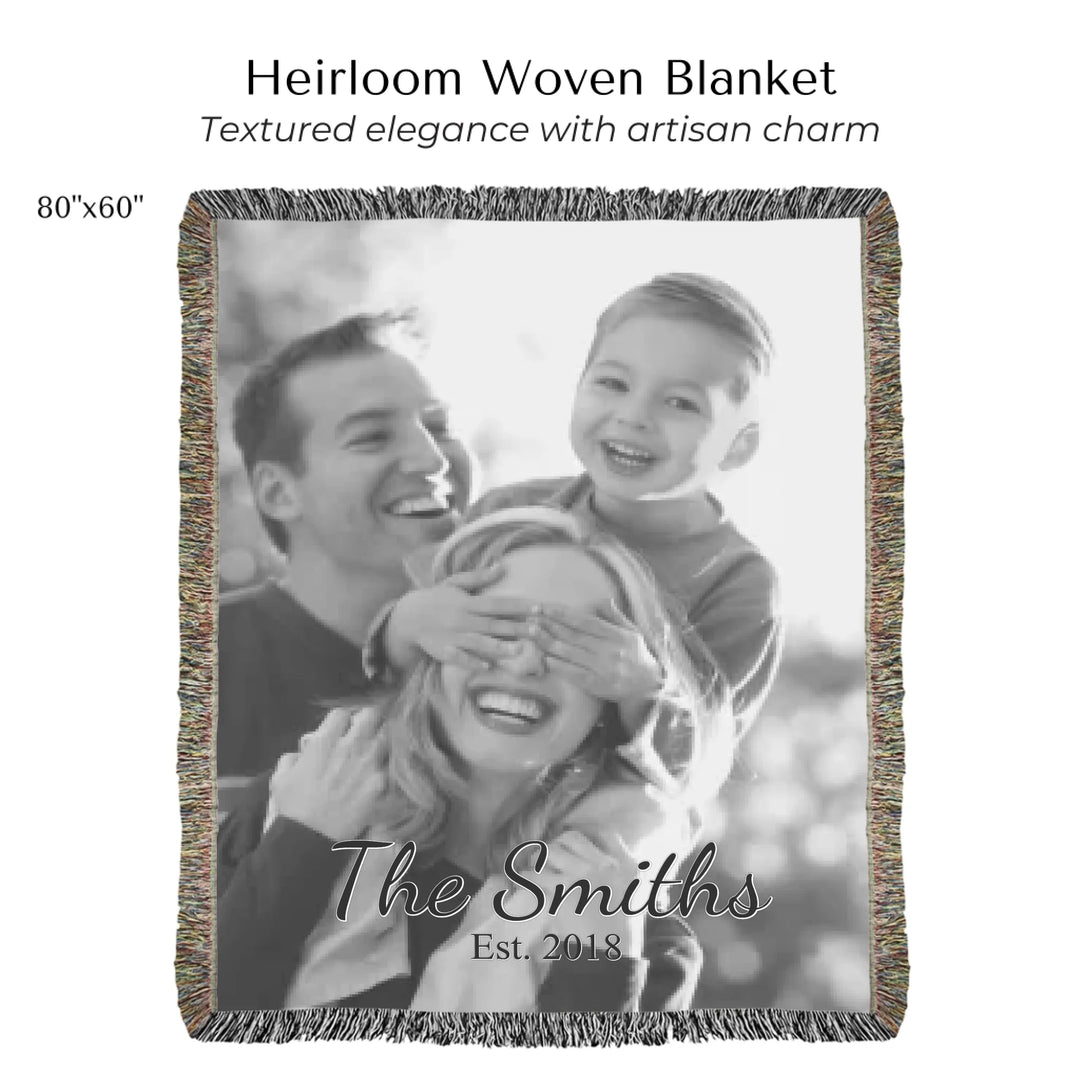 Heirloom Woven Blanket 80"x60"-ARTFULANE
