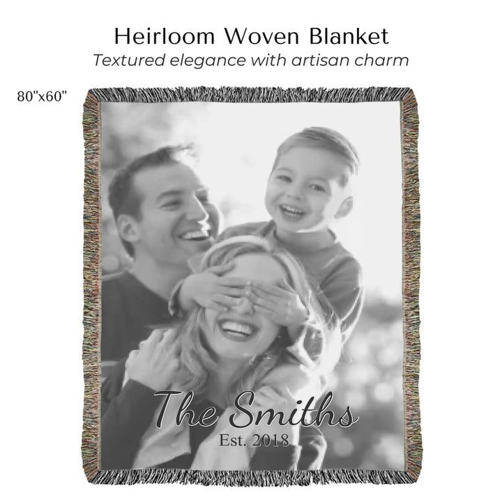 Heirloom Woven Blanket 80"x60"-ARTFULANE