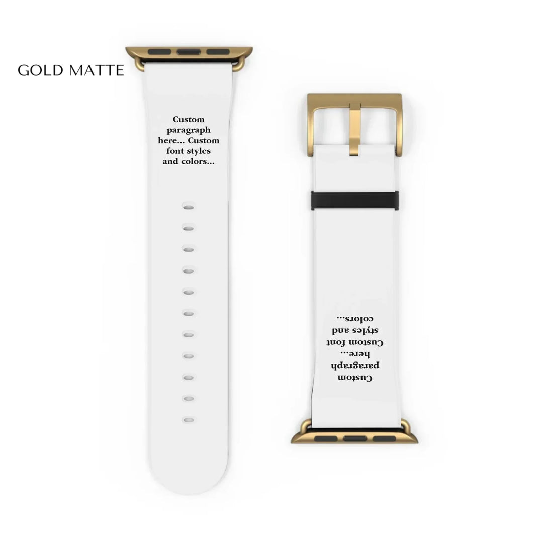 Watch Band Close-up Gold matte