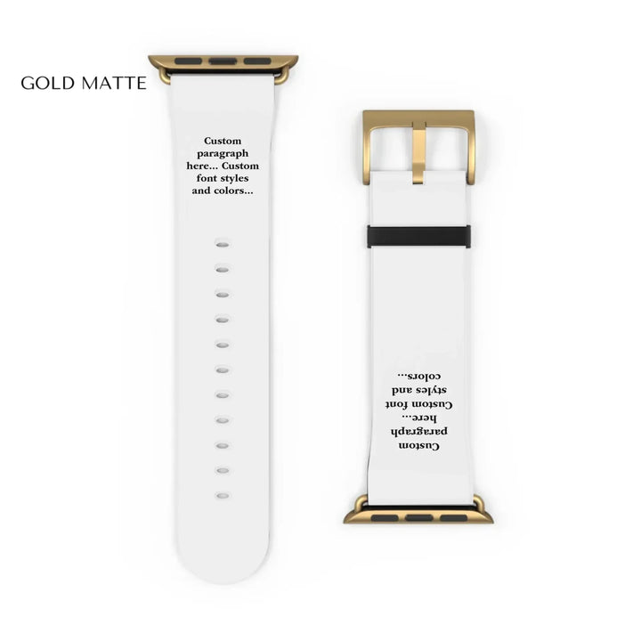 Watch Band Close-up Gold matte
