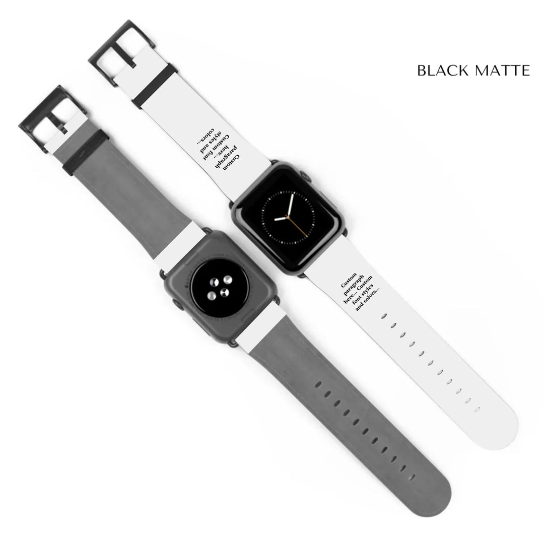 Watch Band Front and Back black base