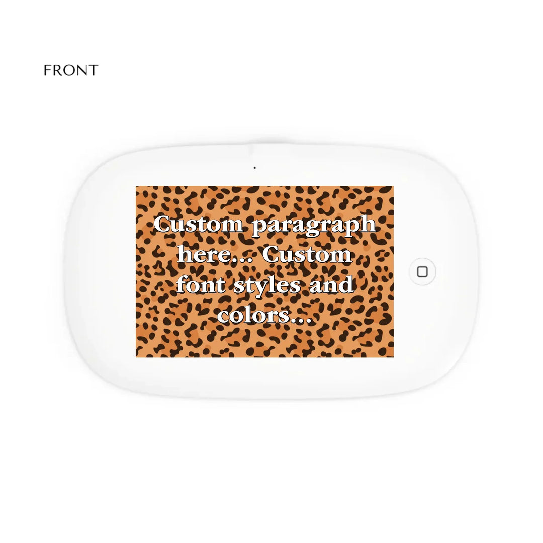 UV PHONE SANITIZER & WIRELESS CHARGING PAD FRONT