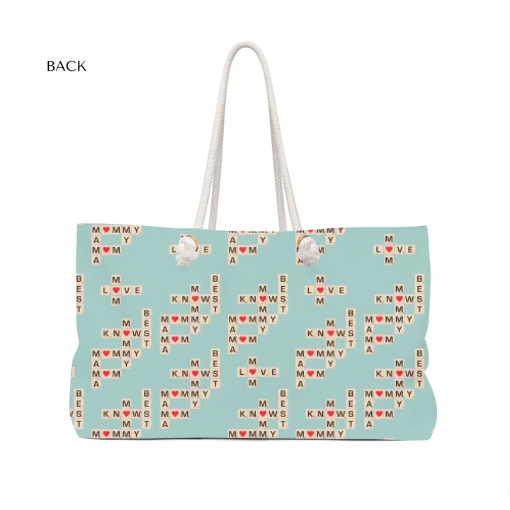 create-your-Custom-weekender-tote-bag-Mom-Knows-Best-back-artfulane